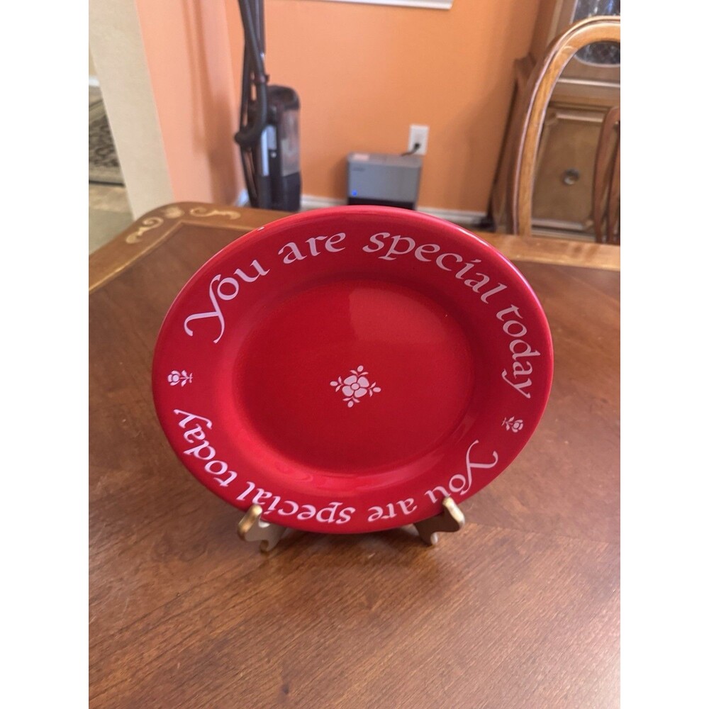 The Original Red Plate "You Are Special Today" 1979 Made in Germany 10 1/2" Diam